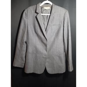 Vintage 1980 Giorgio Armani Le Collezioni Italy Gray Wool Cashmere Blazer Men’s
